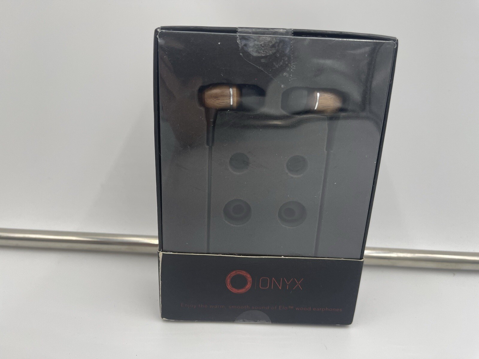 Onyx ELO Premium Genuine Wood In-ear Noise-isolating Headphones Black NEW