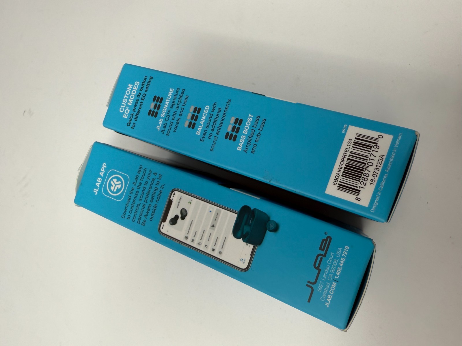 JLab Go Air Pop True Wireless Earbuds Teal – Lot of 2 Open Tested