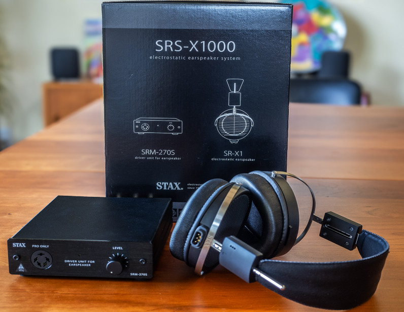 STAX SRS-X1000 Headphones Entry System SR-X1 SRM-270S Set Tested JAPAN F/S