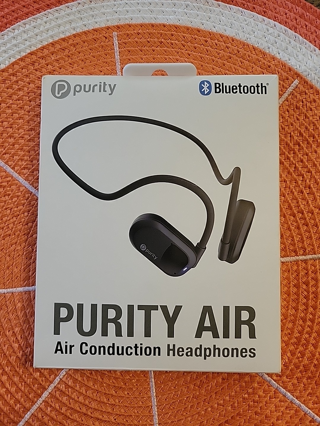 Purity Air Conduction Open Ear Technology Headphone Black Water Resistant