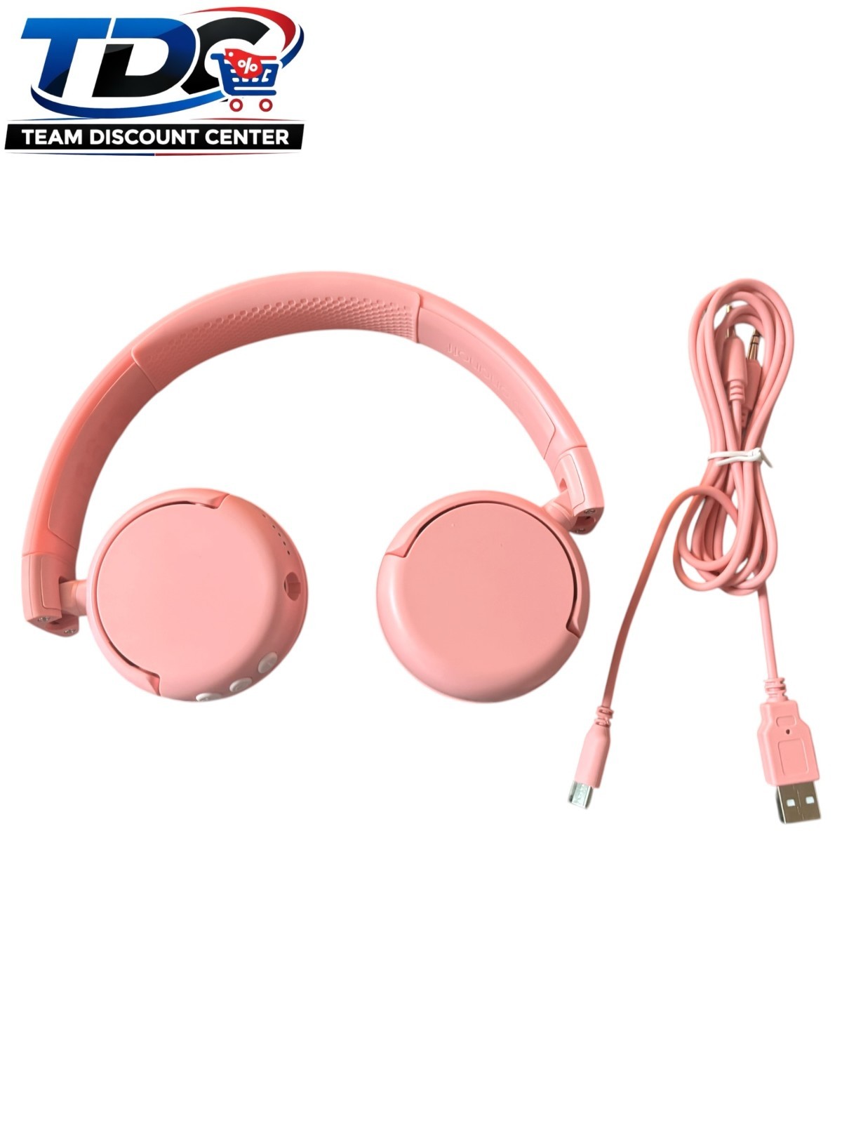 BuddyPhones POP Fun Wireless SafeAudio Headphones With Stickers, Pink