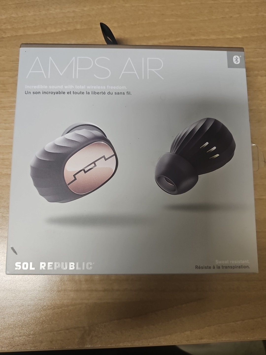 SOL Amps Air 2.0 Waterproof Wireless Bluetooth Earbuds (Sol Republic) Rose Gold