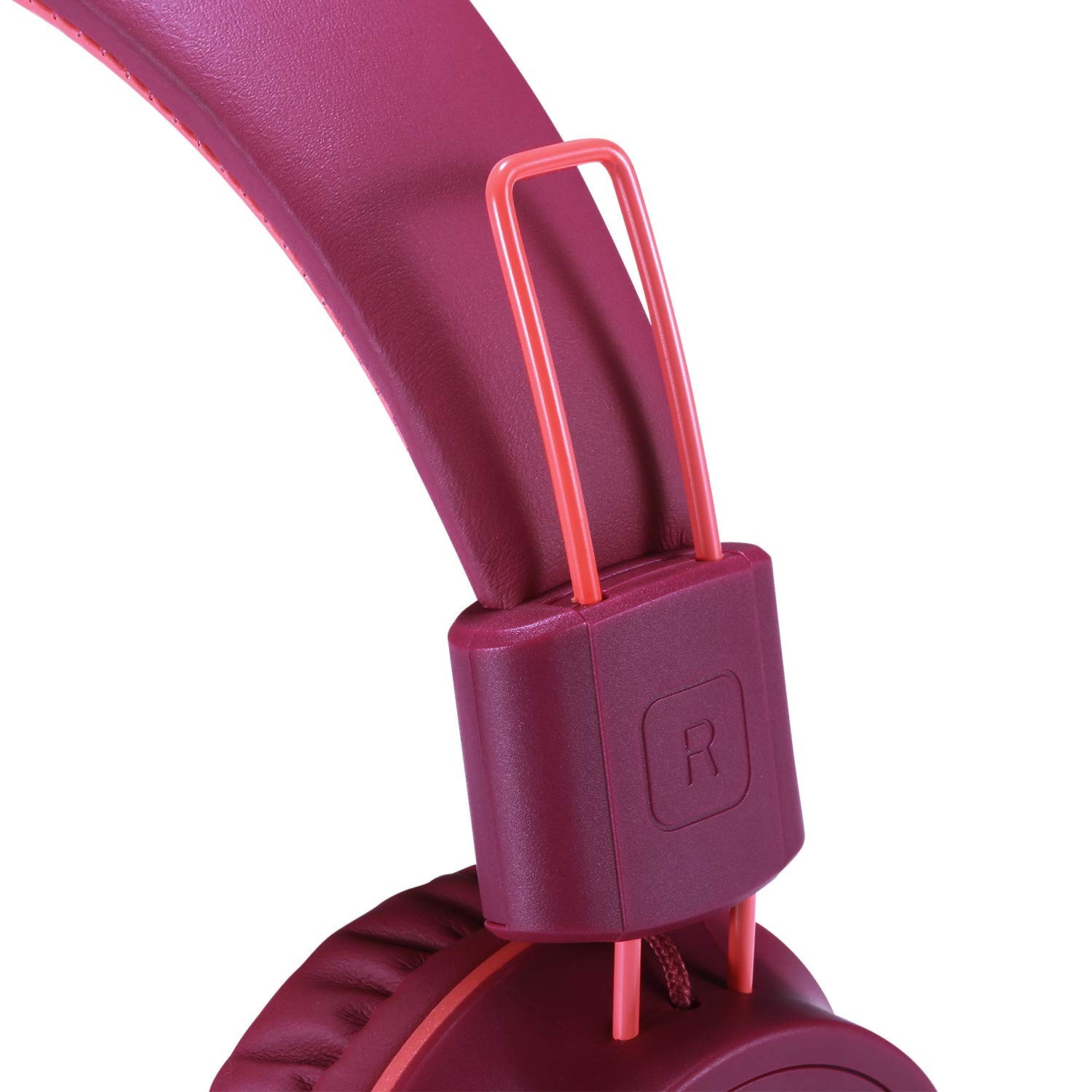 Kids Headphones K33 Foldable Stereo Tangle-Free 5ft Long Cord 3.5mm Jack Plug…