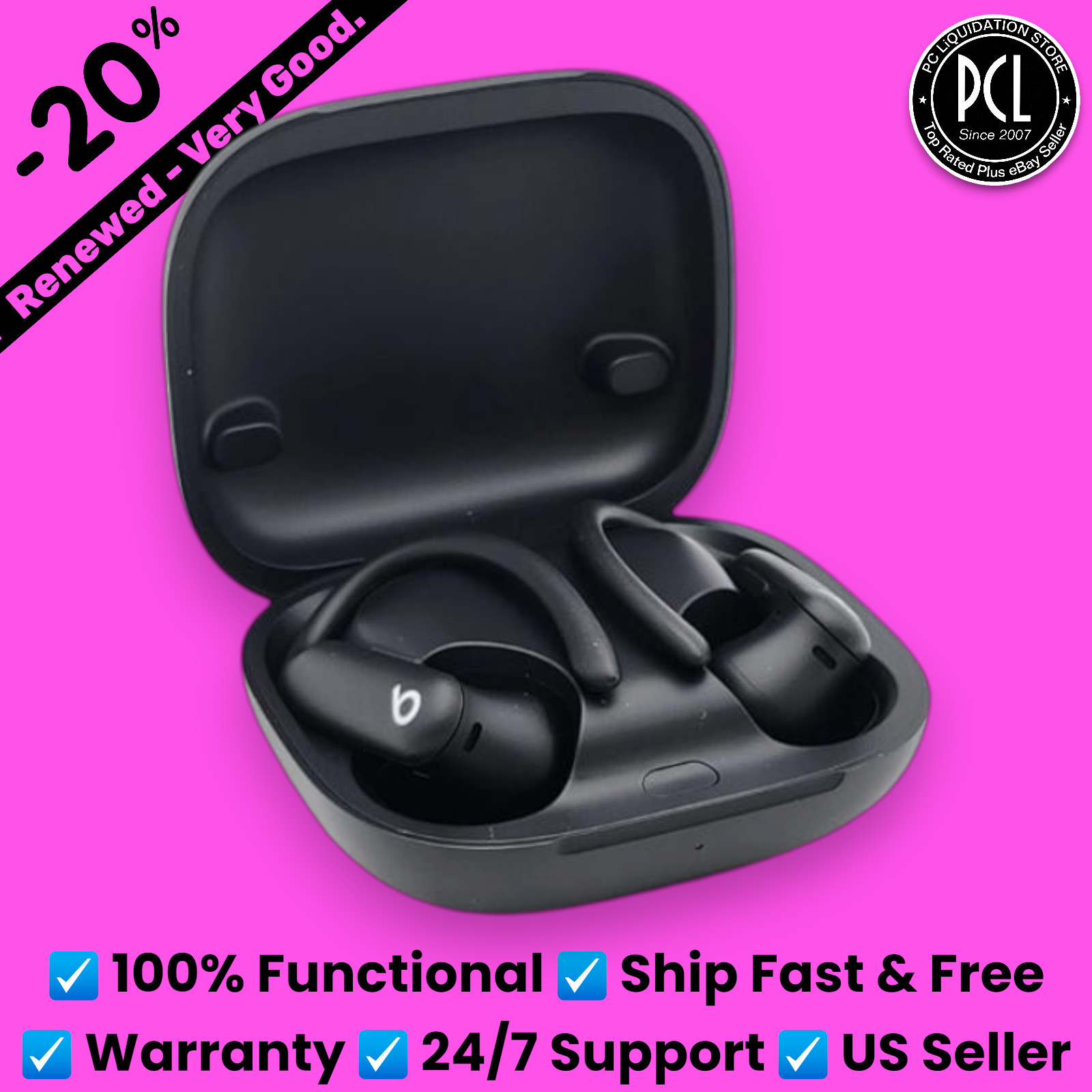 ✅ Beats Powerbeats Pro 2 Headphones Black Wireless A3160 ✅