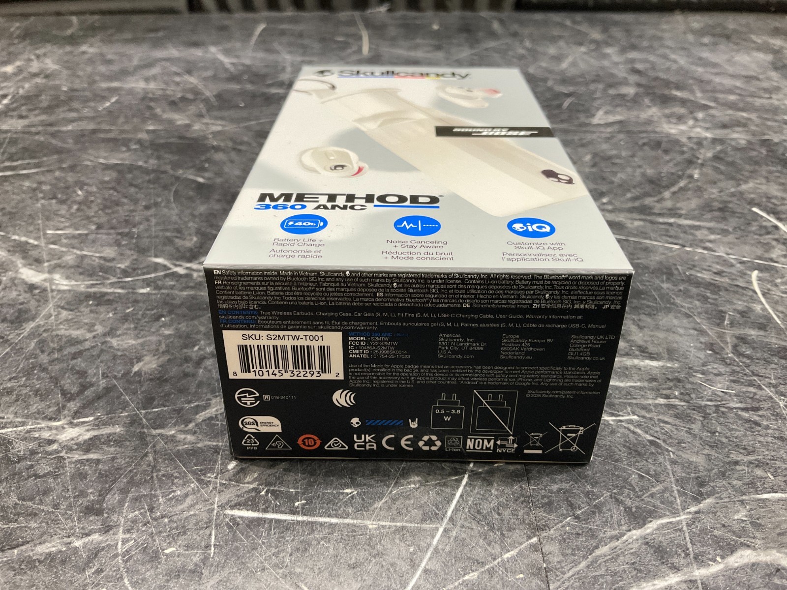 SkullCandy Method 360 True Wireless Earbuds bone S2MTW-T001 ✅ ❤️️ ✅ ❤️ NEW