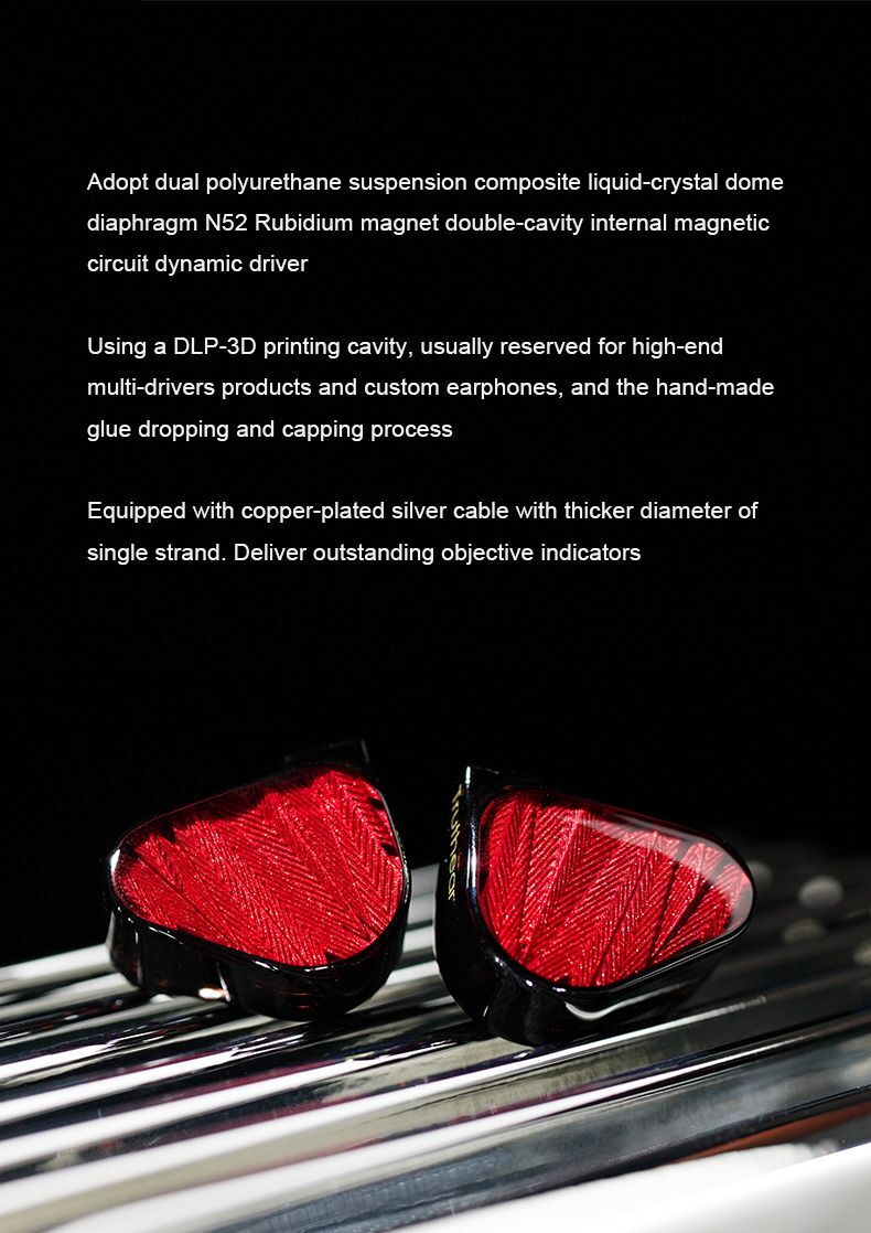 TRUTHEAR x Crinacle ZERO:RED Dual Dynamic Drivers In Ear Headphone with 0.78 2Pi