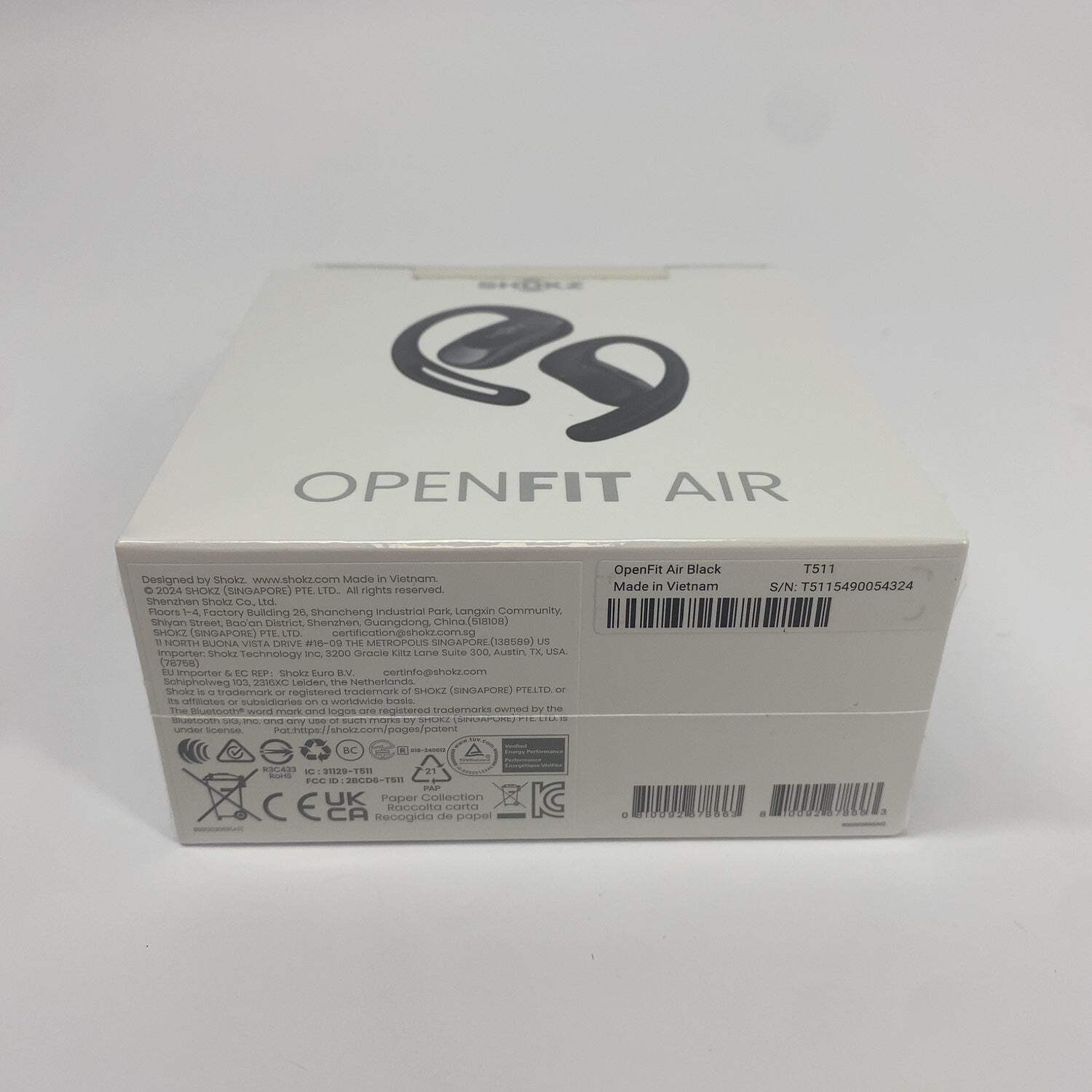 New Shokz Openfit Air Open Ear True Wireless Earbuds Black T511