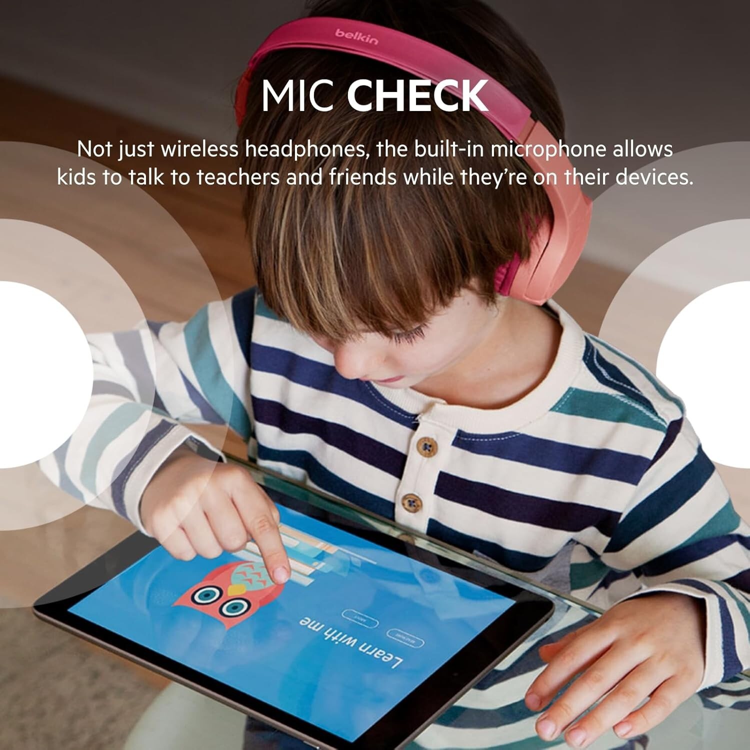 Belkin SoundForm Mini Wireless Bluetooth Headphones Kids