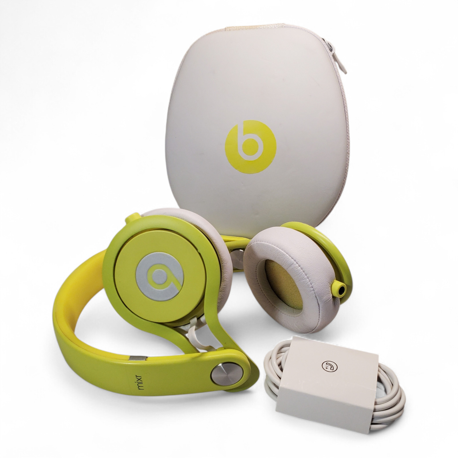 Beats Mixr Wired On-Ear Headphones Neon/Yellow + Case & Cable