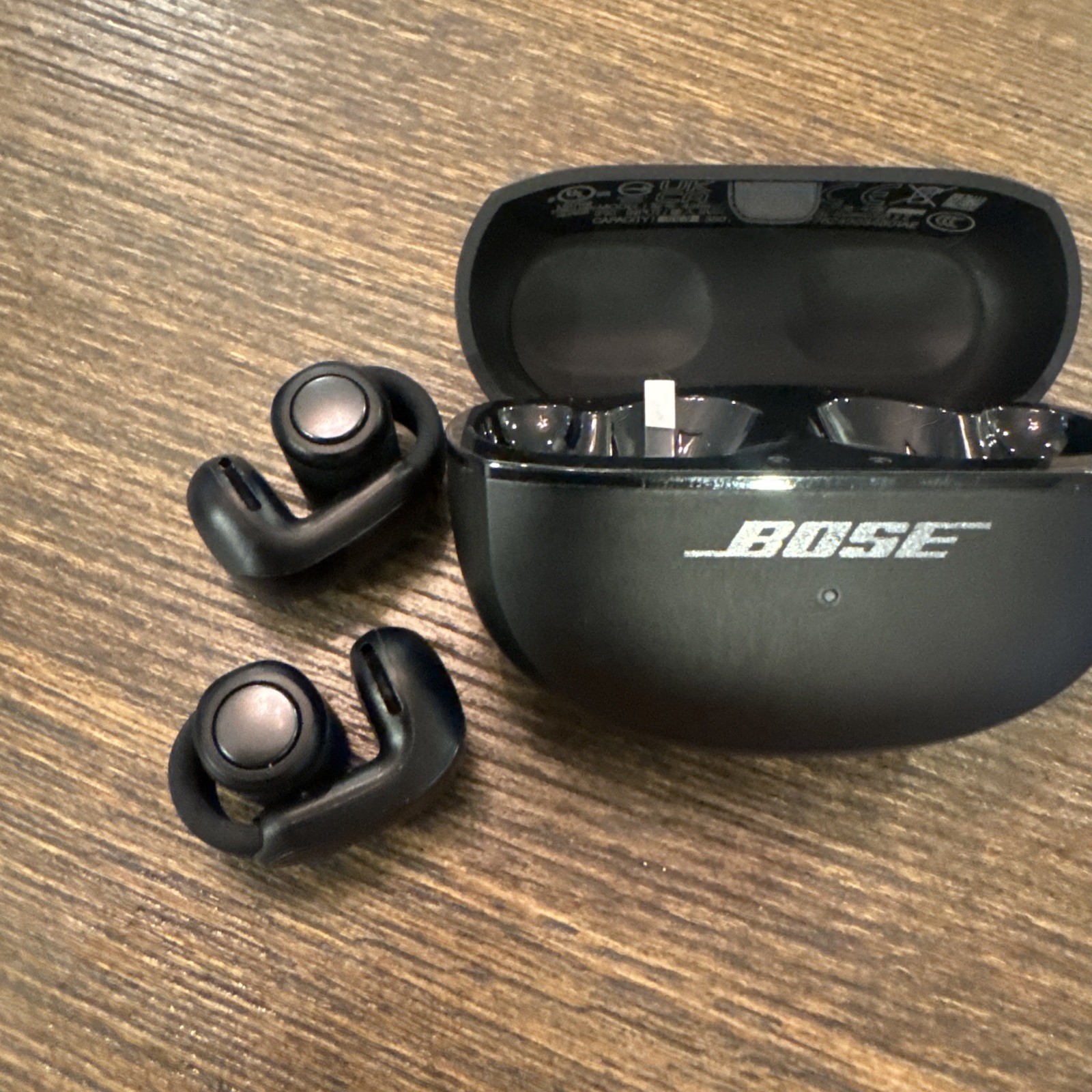 Bose Ultra Wireless Open Earbuds On-Ear Wireless Bluetooth Headphones Black