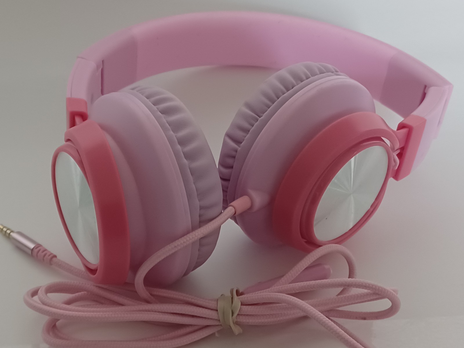 AILIHEN C8 USB-C Headphones Wired – On-Ear Corded Headset with Microphone -PINK
