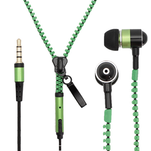 3.5mm Tangle-Free Zipper Earbuds Earphones For Samsung Galaxy Note 4 Edge 3 2 S6