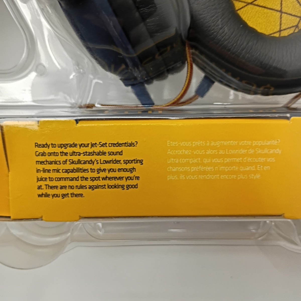 Skullcandy Lowrider On Ear Headphones 40mm New Sealed Yellow
