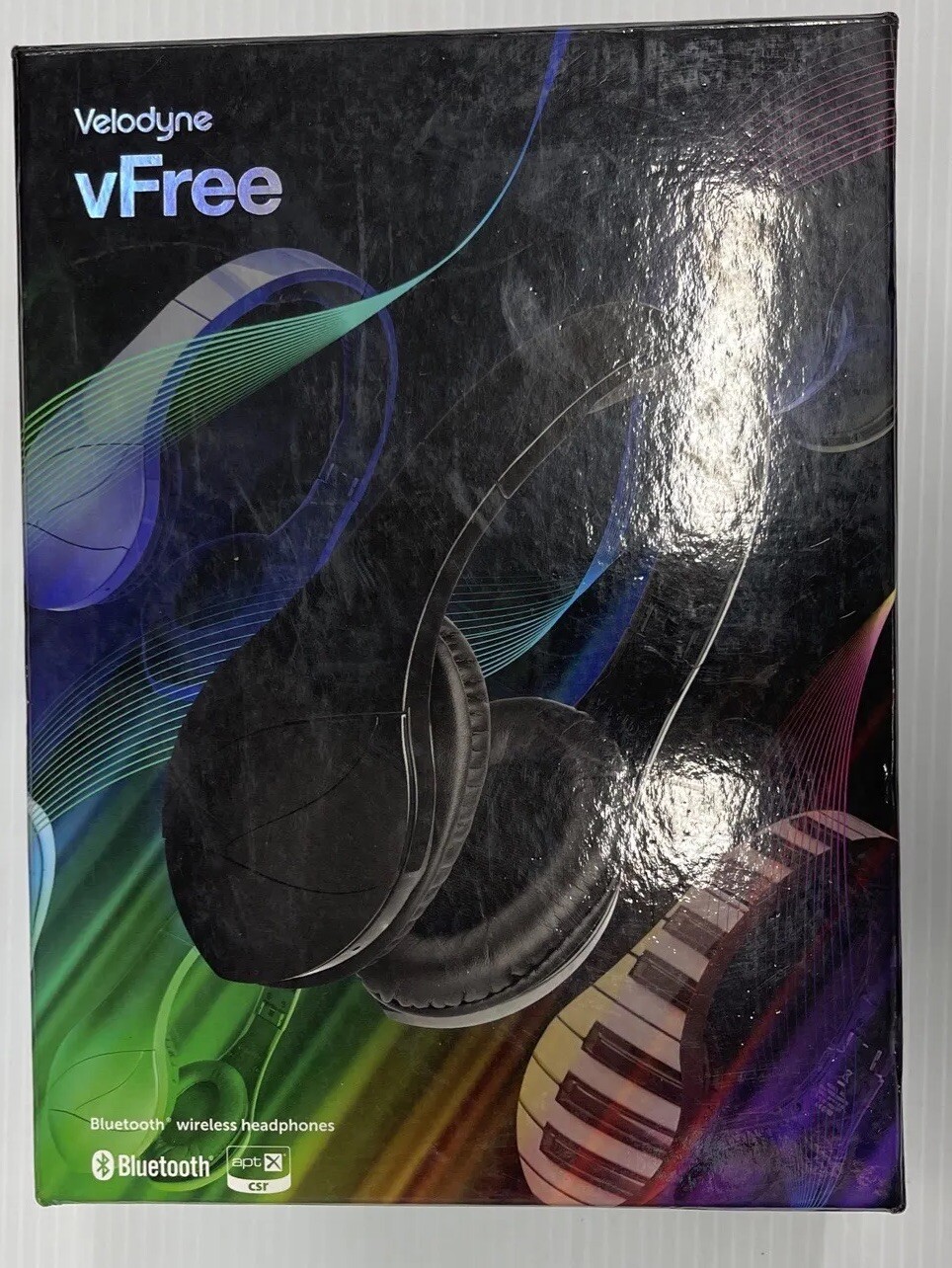 Velodyne vFree Bluetooth Wireless Stereo Headphone with Built-in Mic