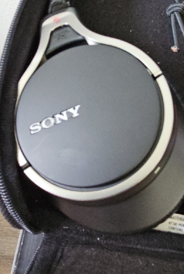 Sony Noise Canceling Headphones MDR-10RNC Black Tested Works Great!