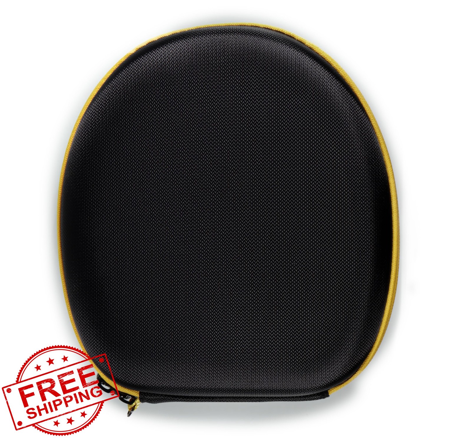 CaseSack Black Yellow Zip Case for DEWALT Neckband Headphones