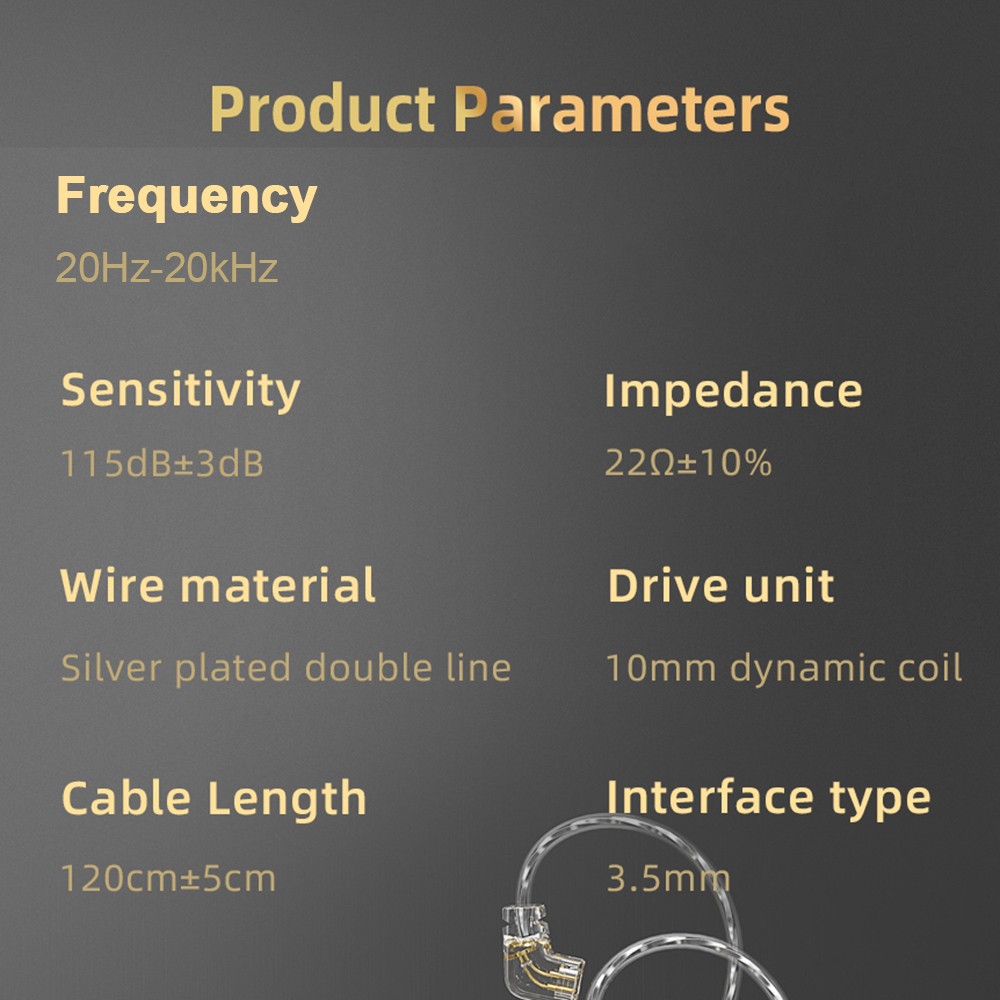 QKZ In-ear Wired Earphones Monitor Headphones HIFI Professional Titan DFOM