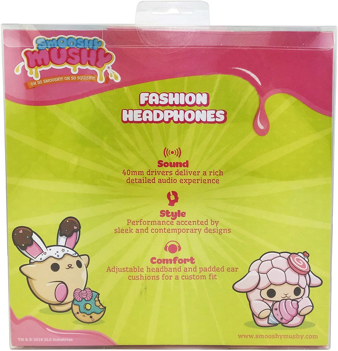 NEW eKids SS-M48B.EXv8 Smooshy Mushy BITSY BUNNY Fashion Over-the-Ear Headphones