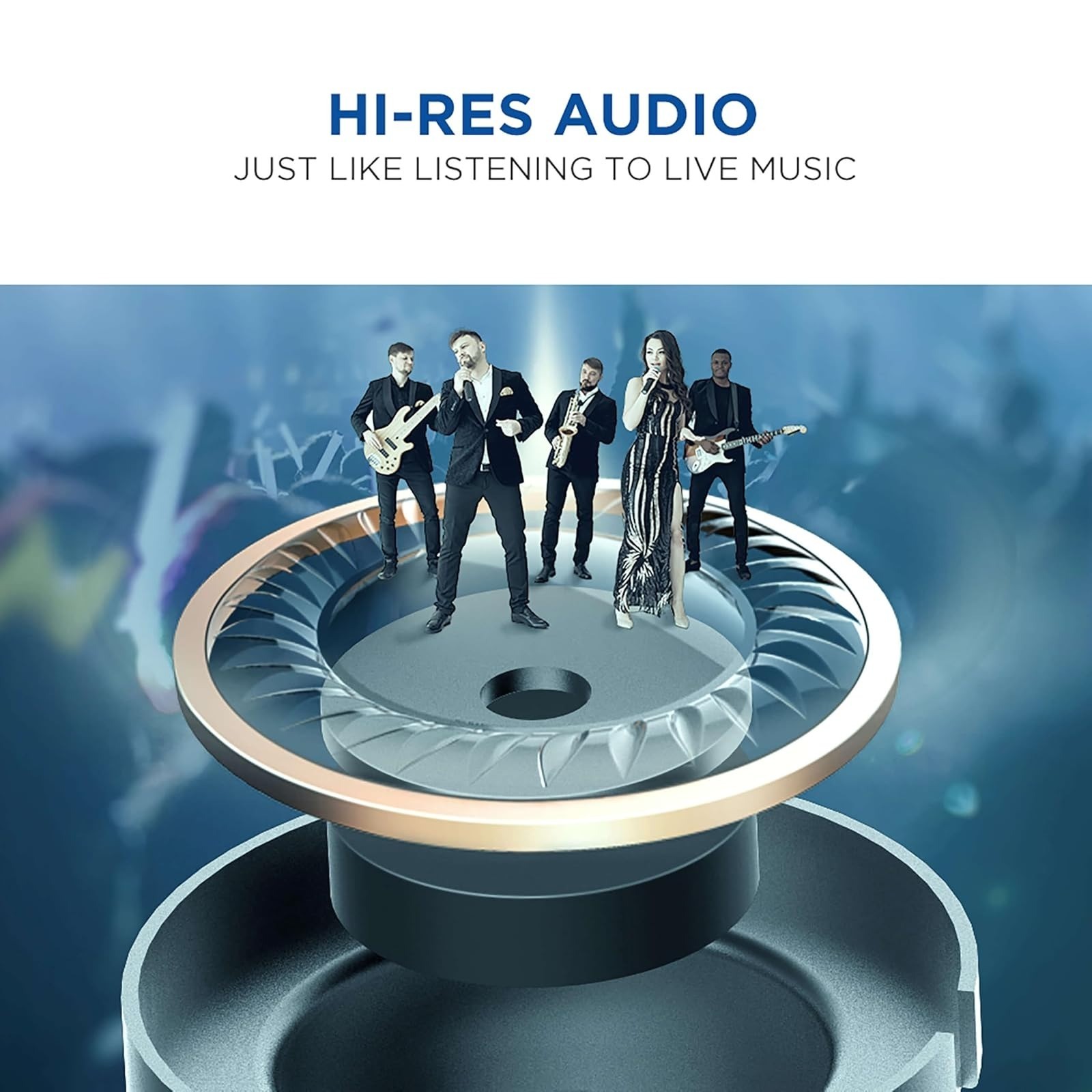 1MORE Triple Driver Hi-Res In-Ear Headphones with MEMS Mic – Silver