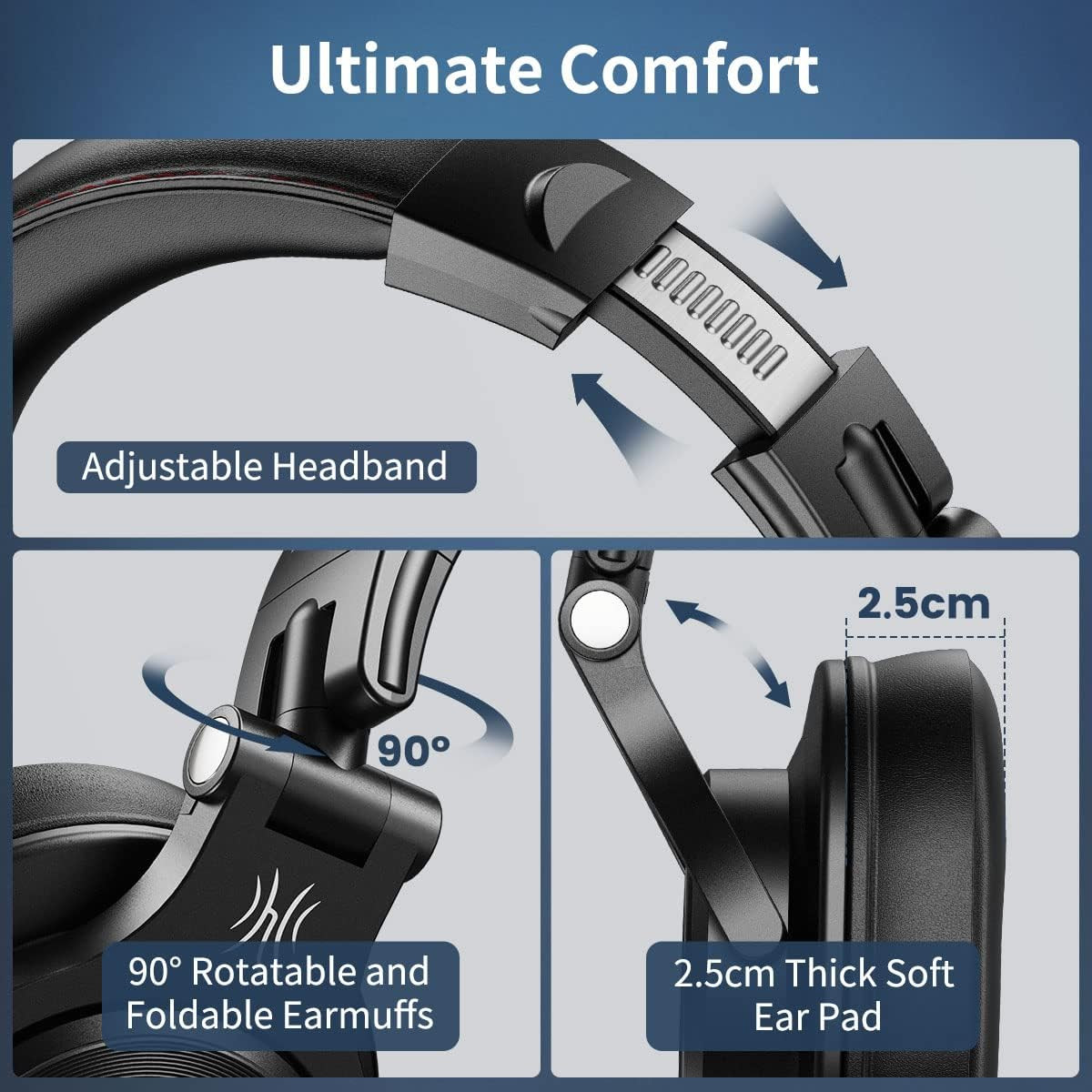 A71 Hi-Res Over Ear Headphones for Studio Quality Sound