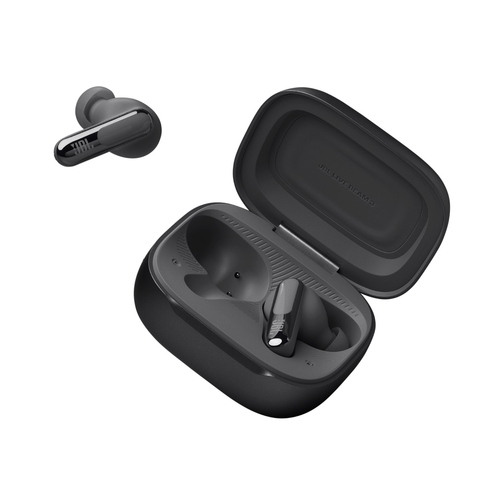 JBL Live Beam 3 True Wireless Noise-Cancelling Closed-Stick Earbuds (Black)