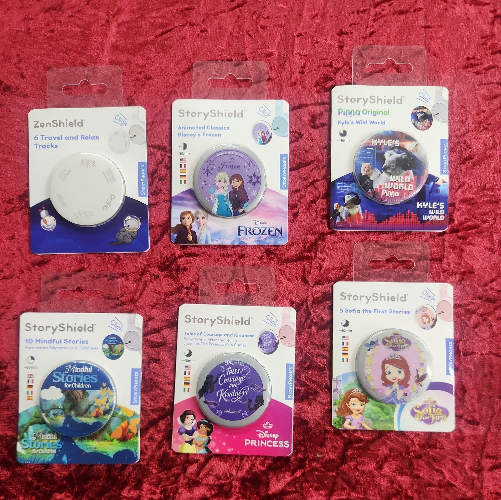 Lot of 6 Brand New Storyphones Story Shields Headphones Storytelling Tonies