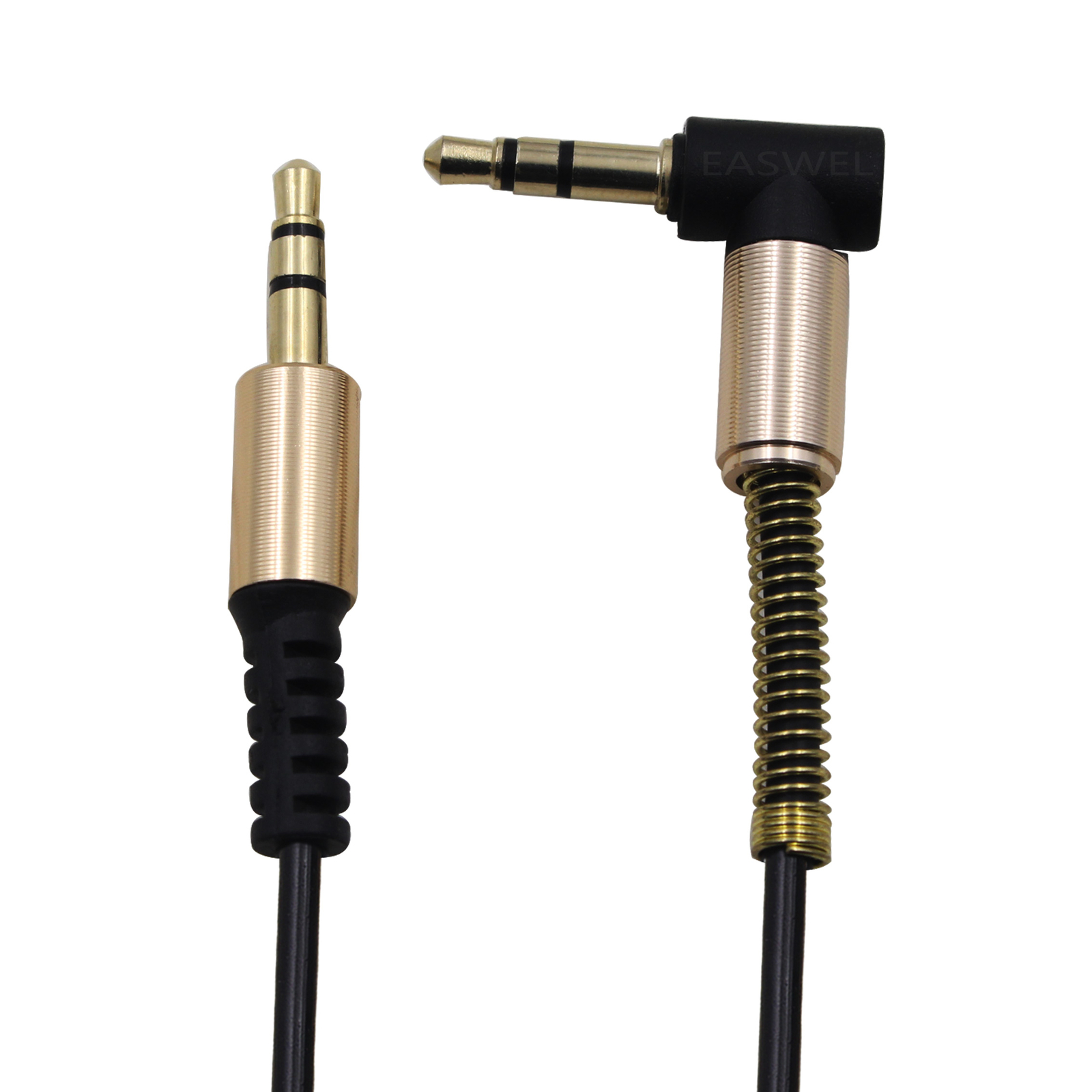 3.5mm Male to M Aux Cable Cord L-Shaped Right Angle Car Audio Headphone Jack Red