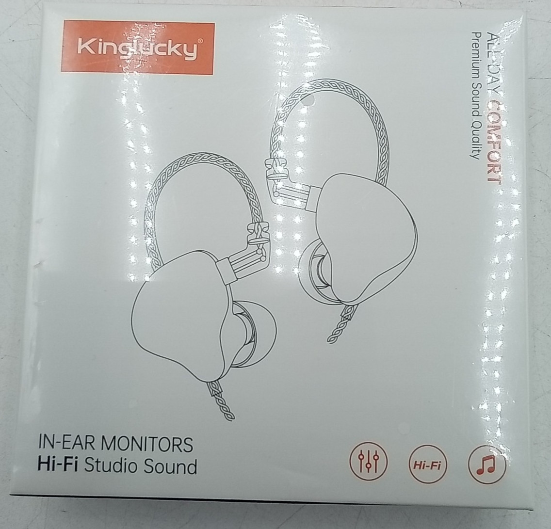 Kinglucky Wired IEM Earbuds In-Ear Monitors 3.5mm Detachable Cable