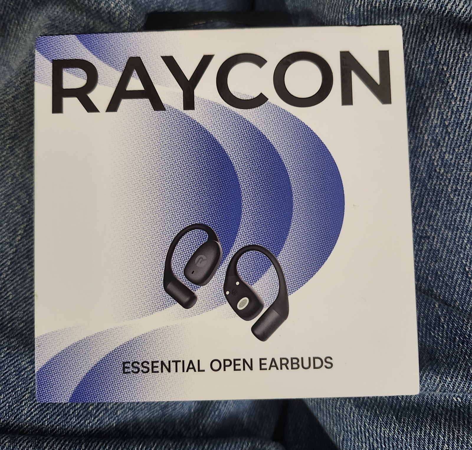 Raycon Essential Open Earbuds Wireless Bluetooth Headphones Black Open Box