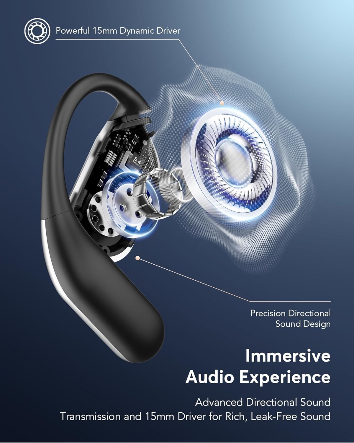 Wireless Translation Earbuds with Environmental Noise Cancellation, Hi-Fi Sound