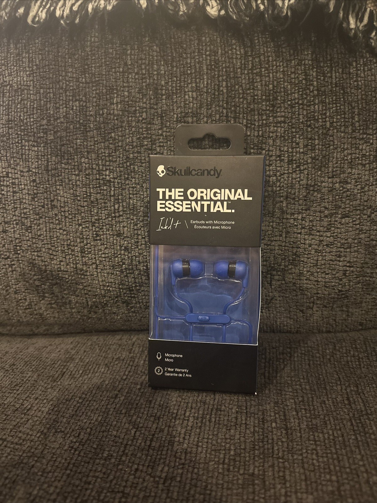 Skullcandy Ink’d The Original Essential Earbuds with Microphone, Blue