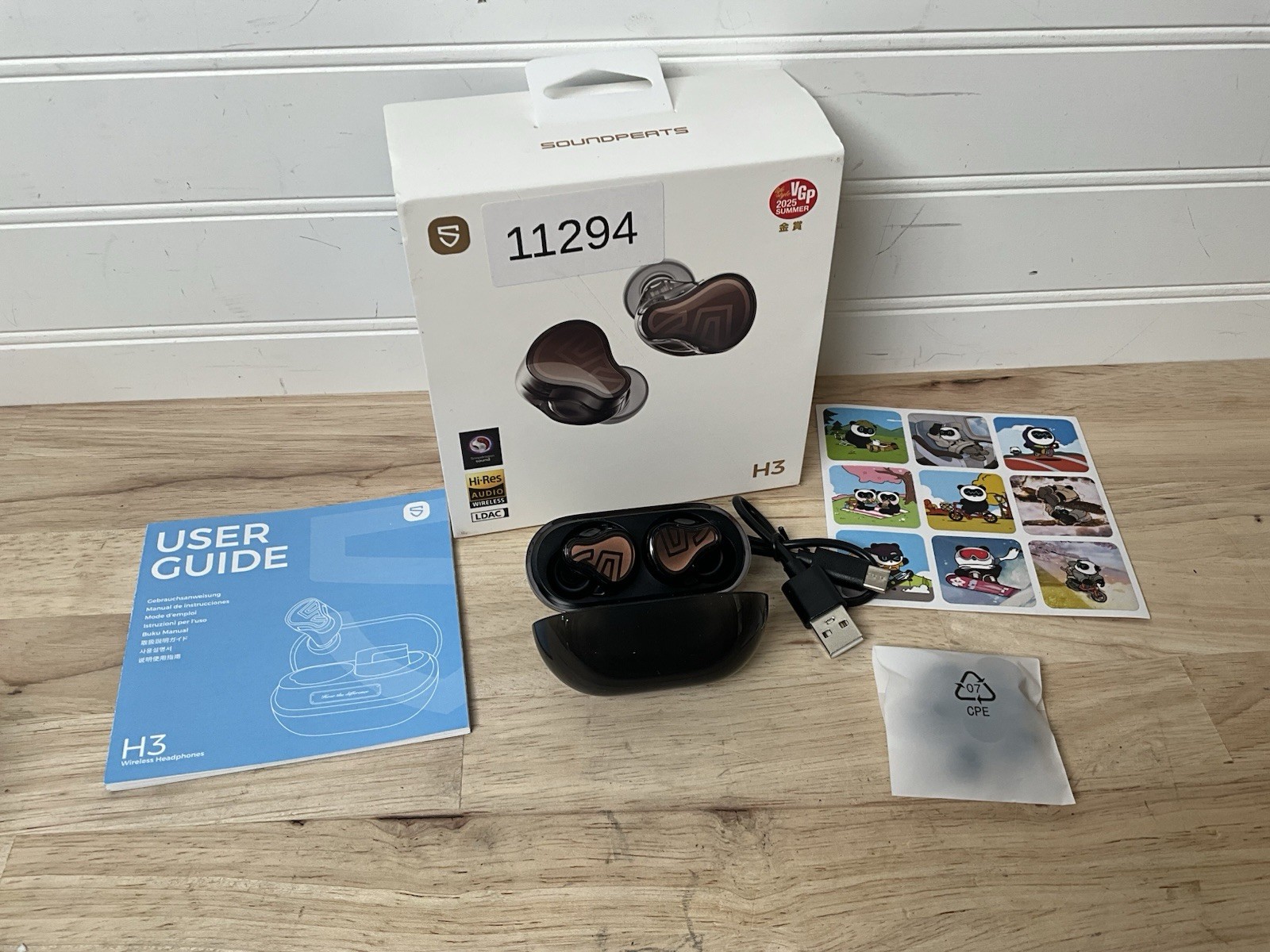 SOUND PEATS H3 HI-RES Wireless Earbuds TITANIUM BLACK