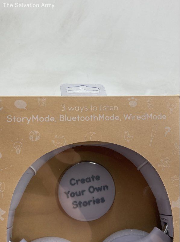 StoryPhones Bluetooth Wired Foldable Ear-Cup Over-The-Ear Headphones