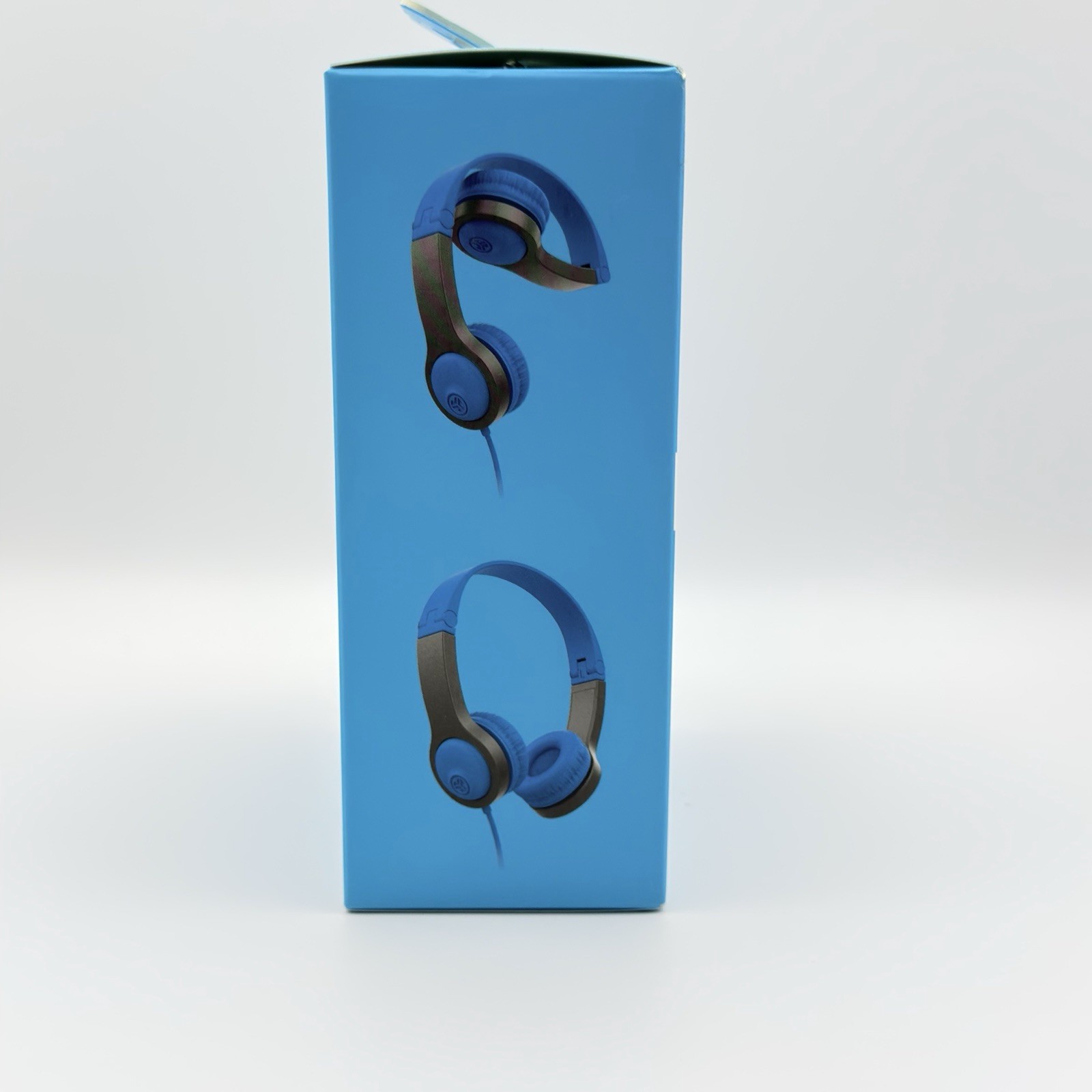 JLab JBuddies Folding Kids Headphones Wired Volume Safe 2nd Gen Blue/Gray