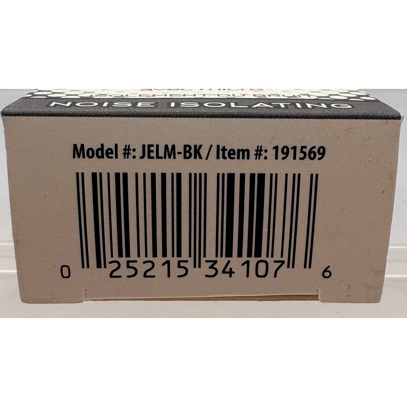Maxell Jelleez Noise Isolating Earbuds with Mic Black JELM-BK Wired Earphones