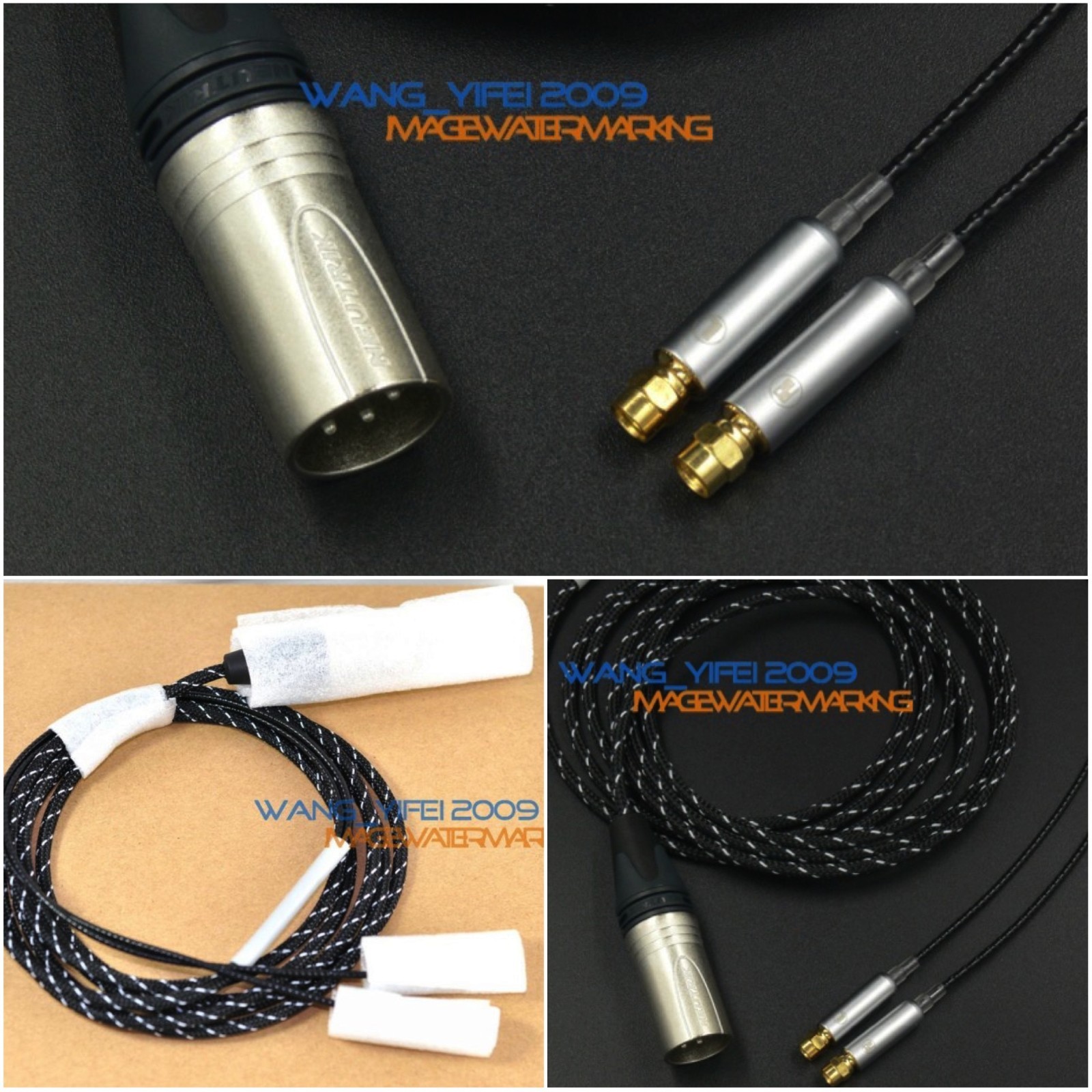 Amazing Balanced Upgrade Cable For HifiMan HE Headphone XLR 4 Pins CANNON 2.5M
