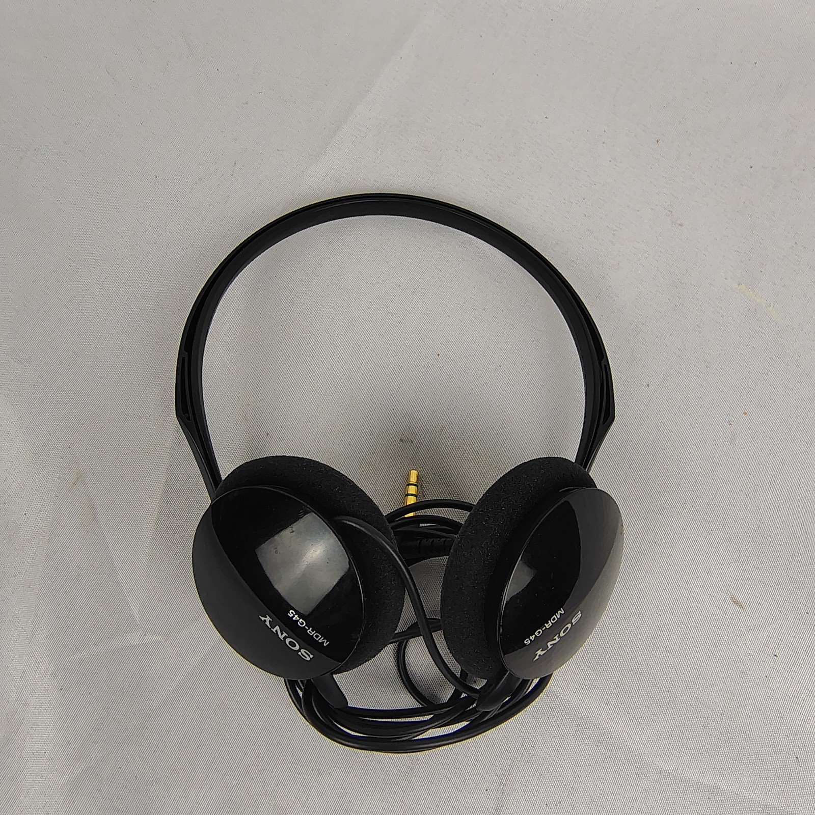 2009 Sony MDR-G45LP Street Style Headphones Black Behind-Neck Tested Working C1