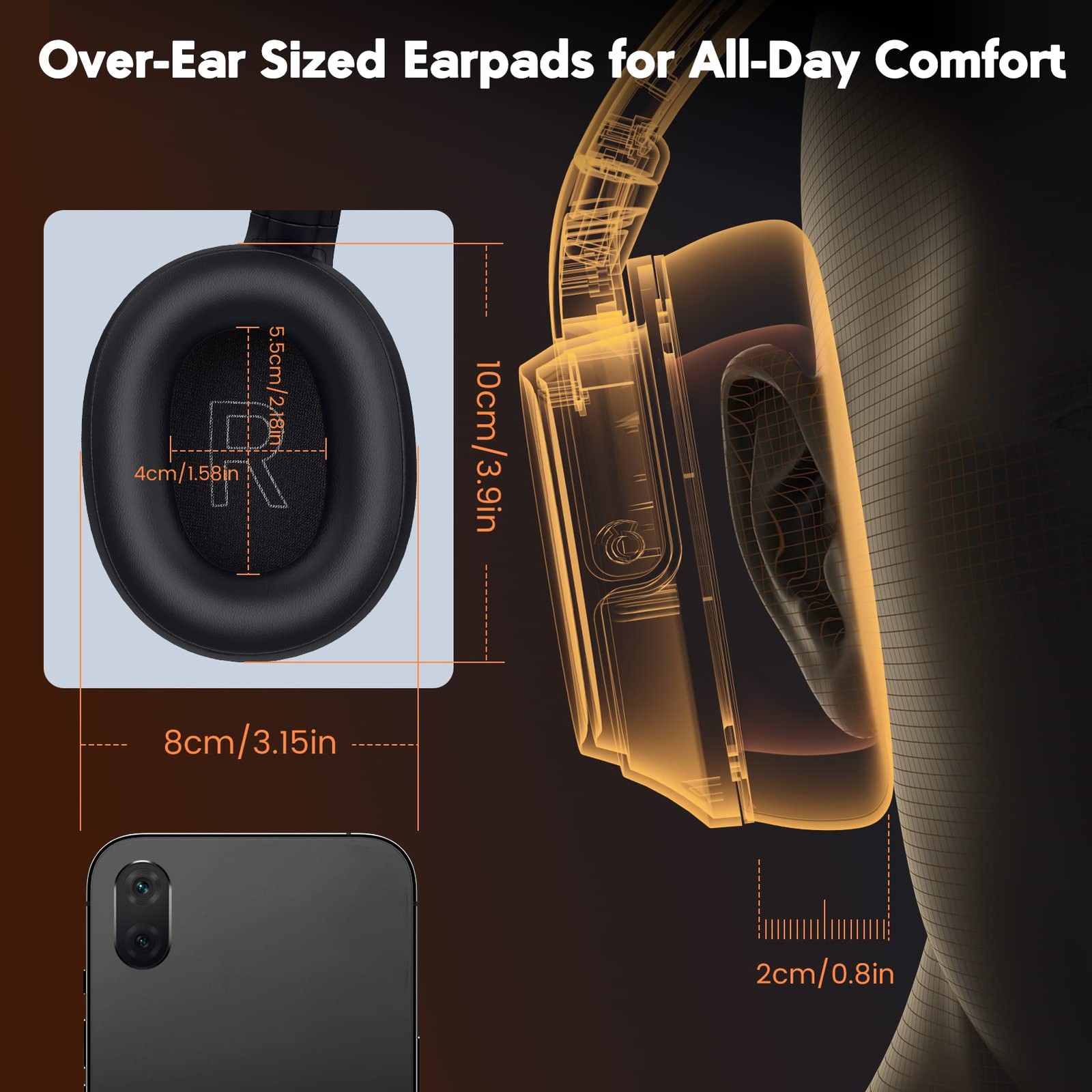 EKSA Truck Driver Bluetooth Headset with Microphone, Environmental Noise Canc…