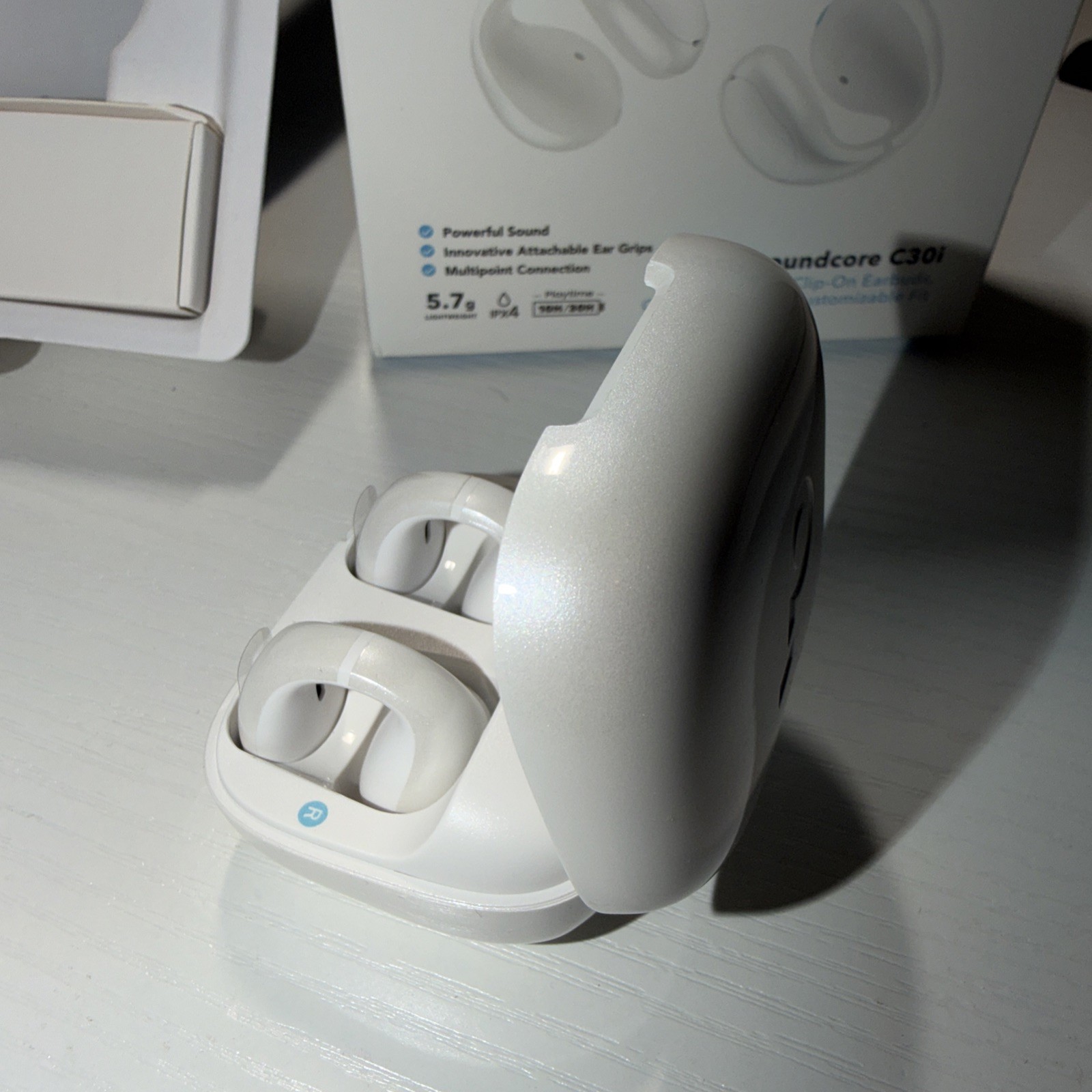 Soundcore C30i Open-Ear Earbuds Clip-On Headphones Comfort 10H/30H Playtime New