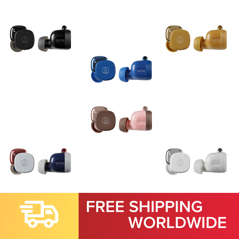 Audio-technica ATH-SQ1TW Fully Wireless Earphone Up to 19 Hours Usage time