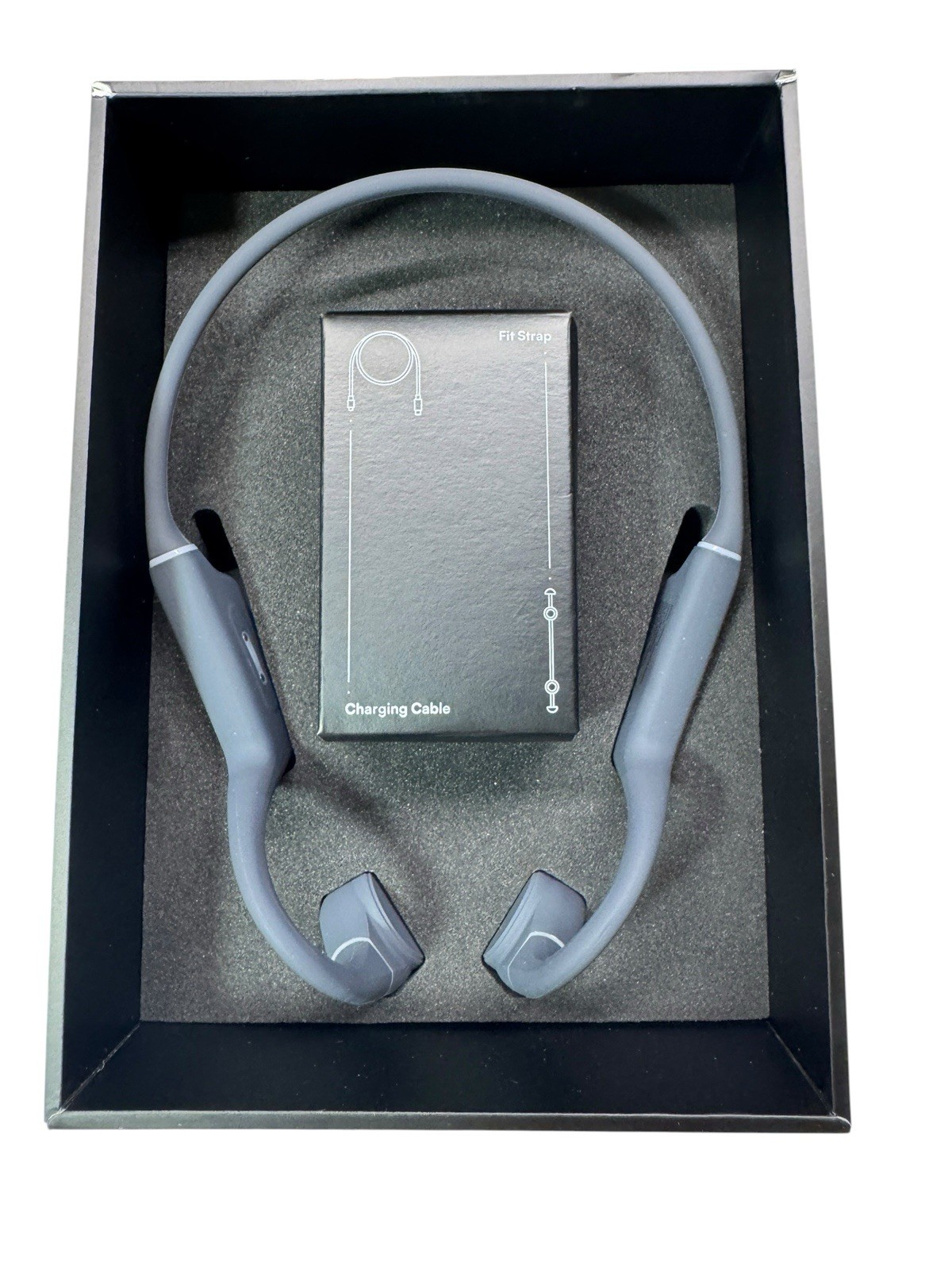 Raycon RBB842 Bone Conduction Bluetooth Headphones Open Ear Gray IP68