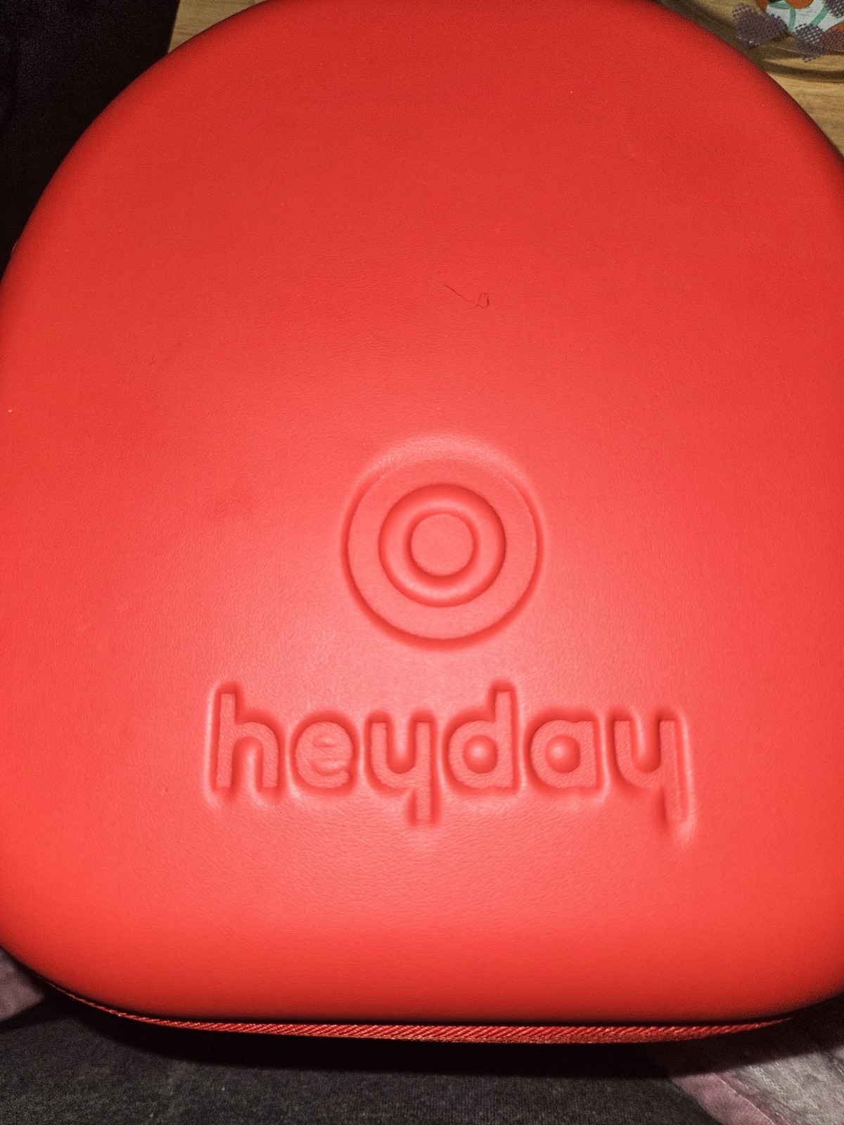 heyday Wireless Bluetooth Over-Ear Headphones Red Rechargeable Battery