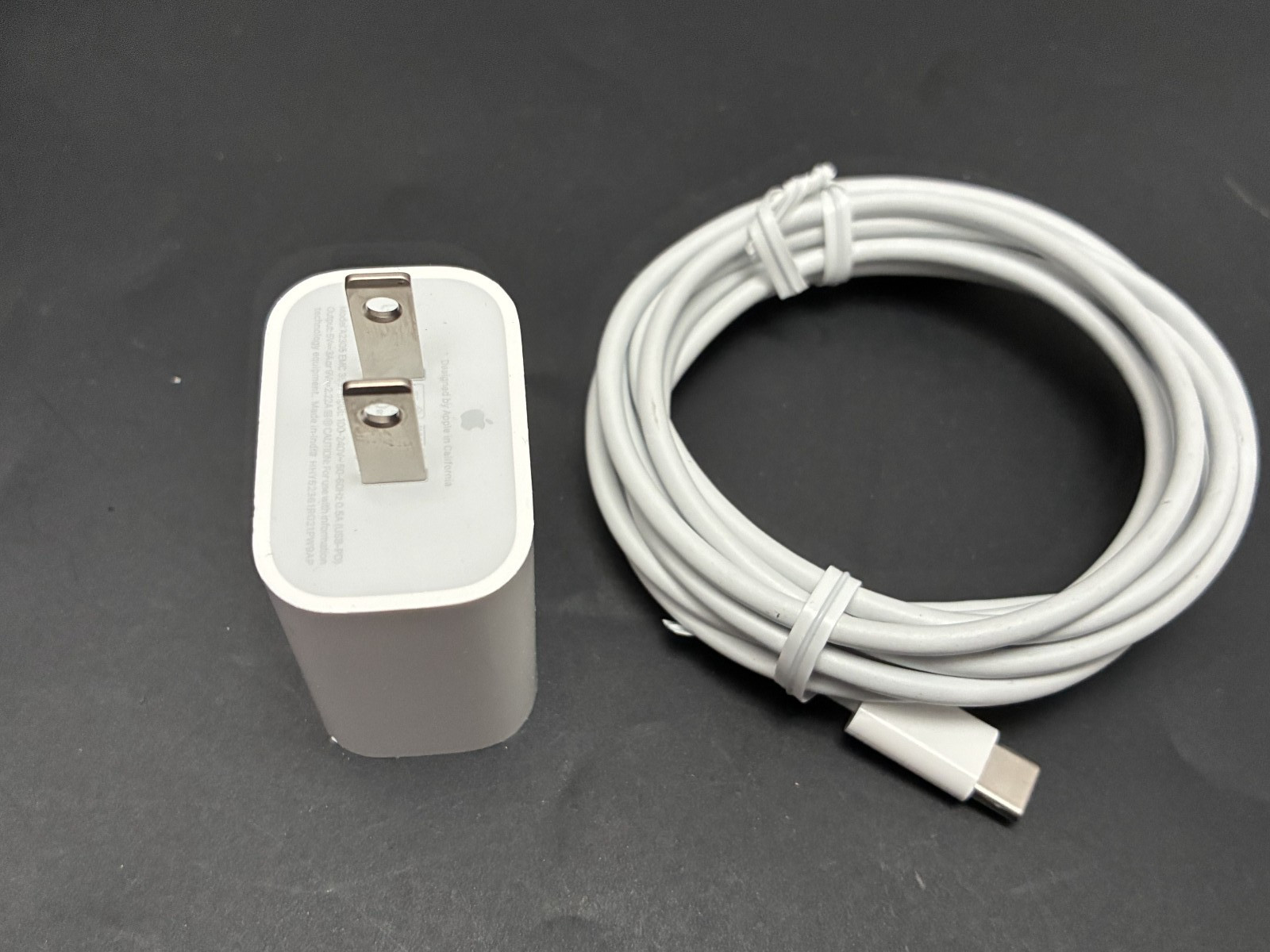 Original OEM Apple 20W USB-C Power Adapter + USB-C to Lightning Cable 2m