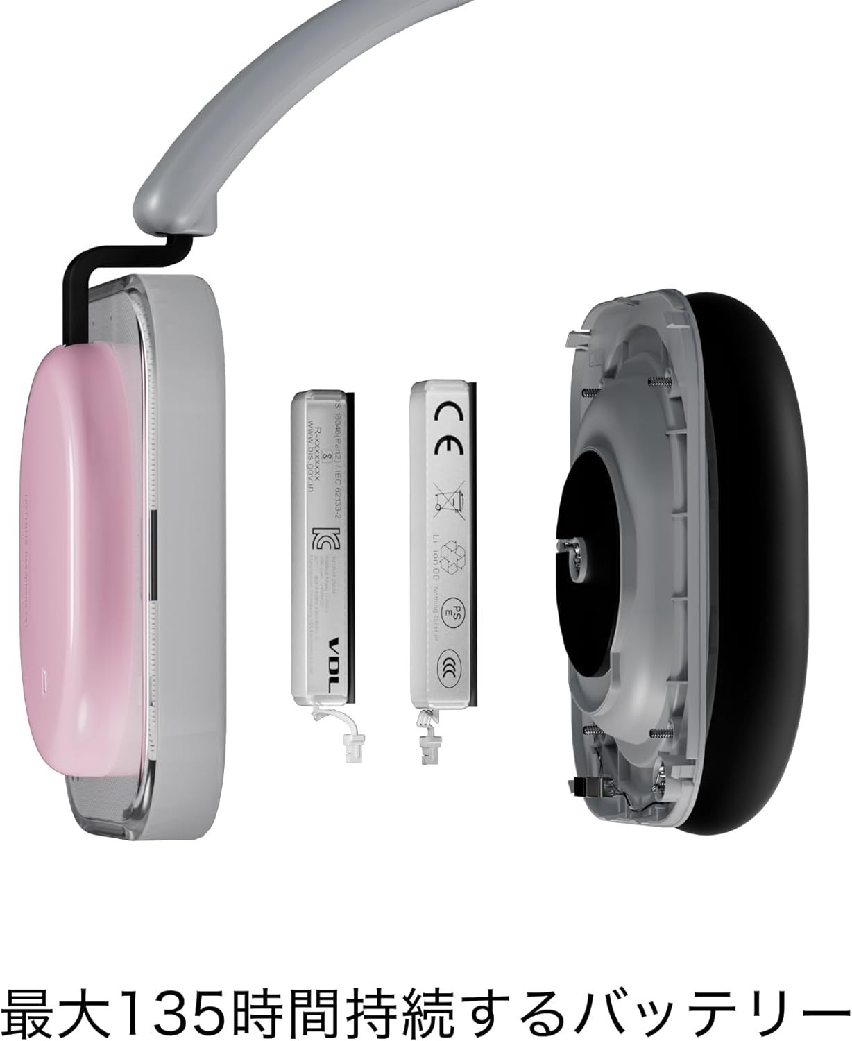 Nothing Headphone(a) Wireless Bluetooth Over-Ear ANC Hi-Res LDAC 135H Mic Yellow