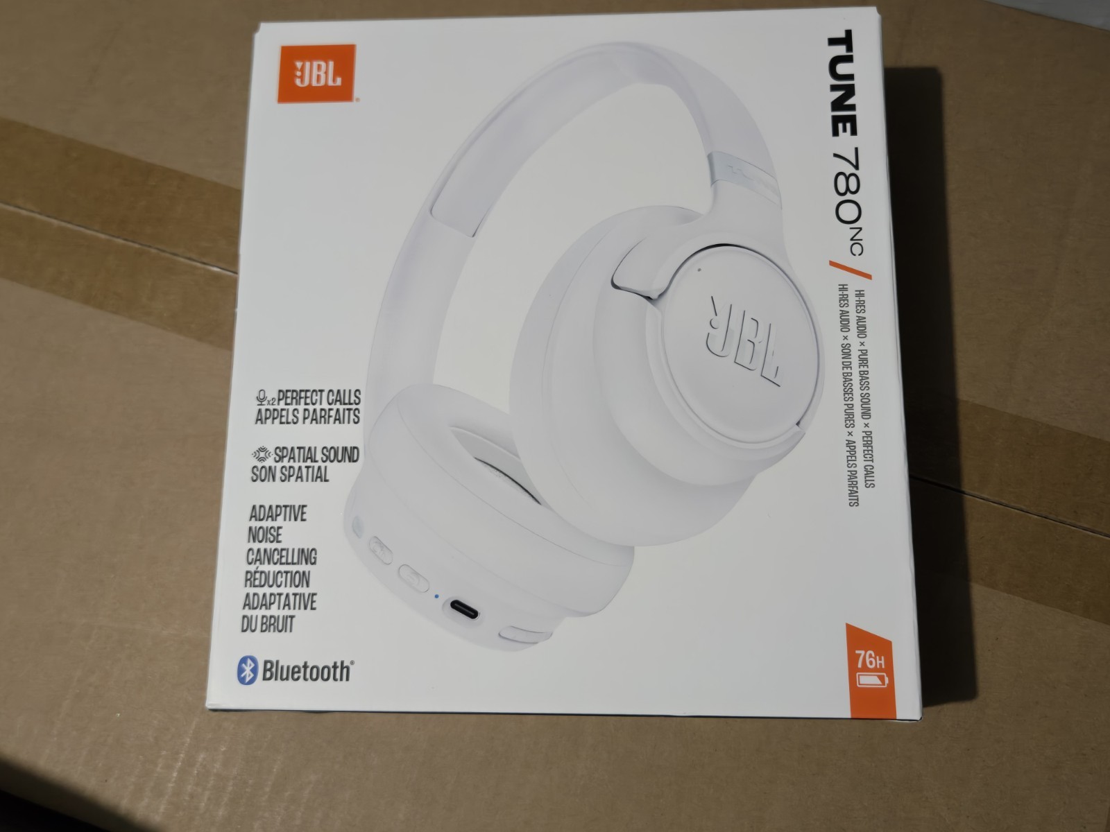 76 Hour JBL Tune 780NC Active Noise Cancelling Over Ear Bluetooth Headphone ANC