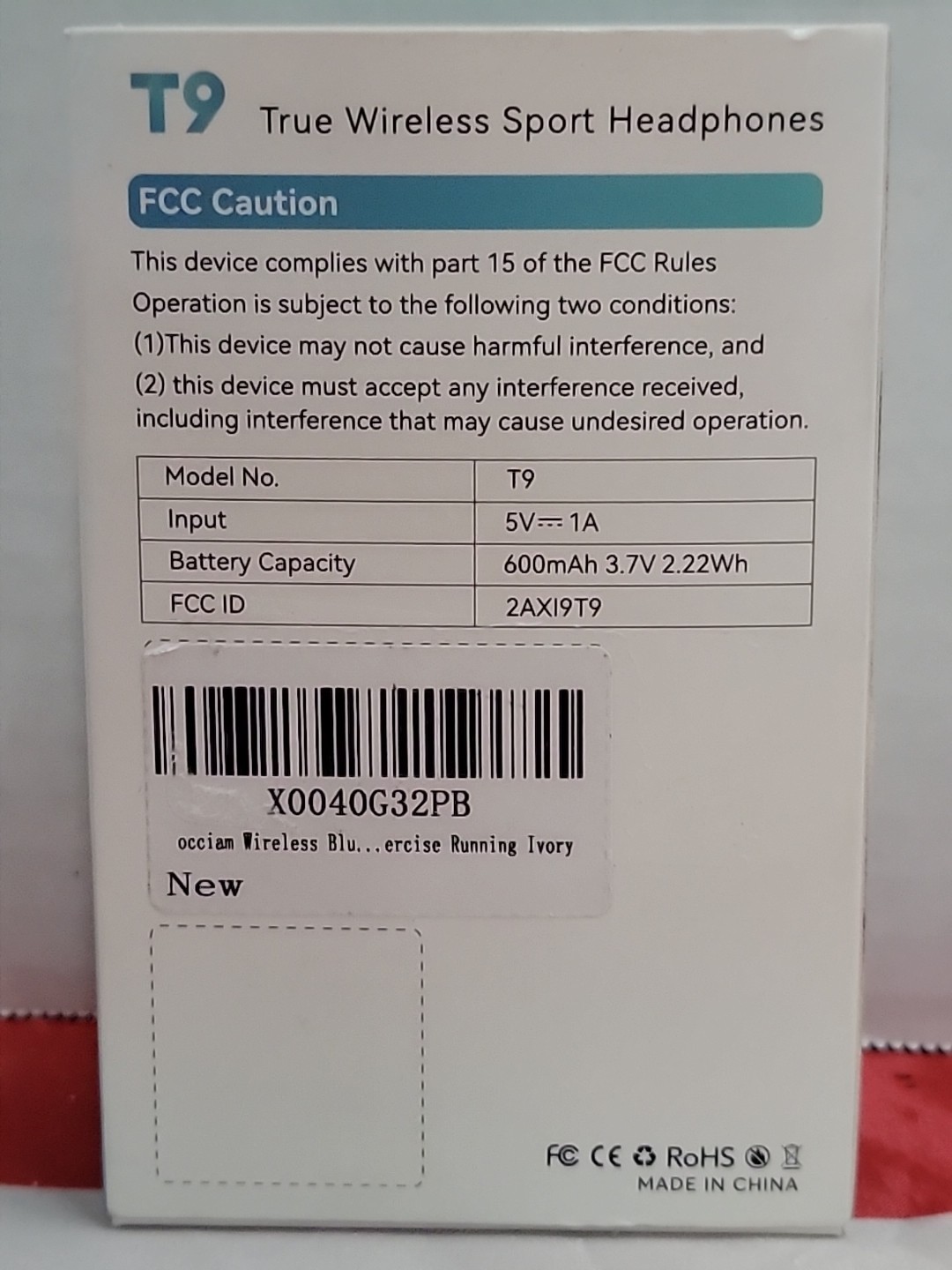 T19 Wireless Sports Headphones User Manual OCCIAM