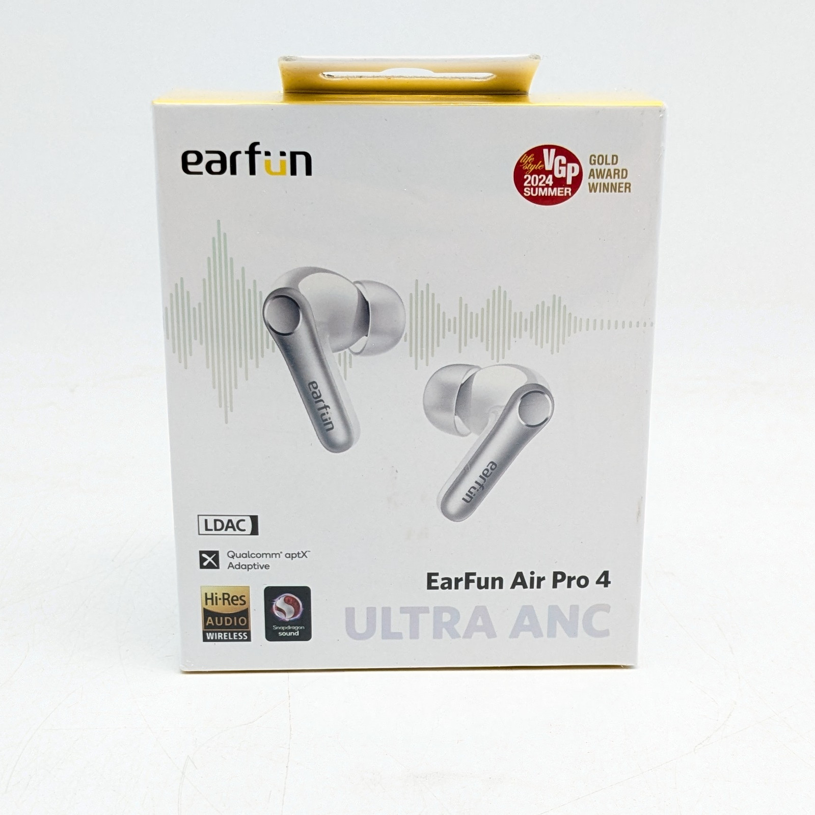 EarFun Air Pro 4 Ultra Active Noise Cancelling Wireless Earbuds (TW600) – White