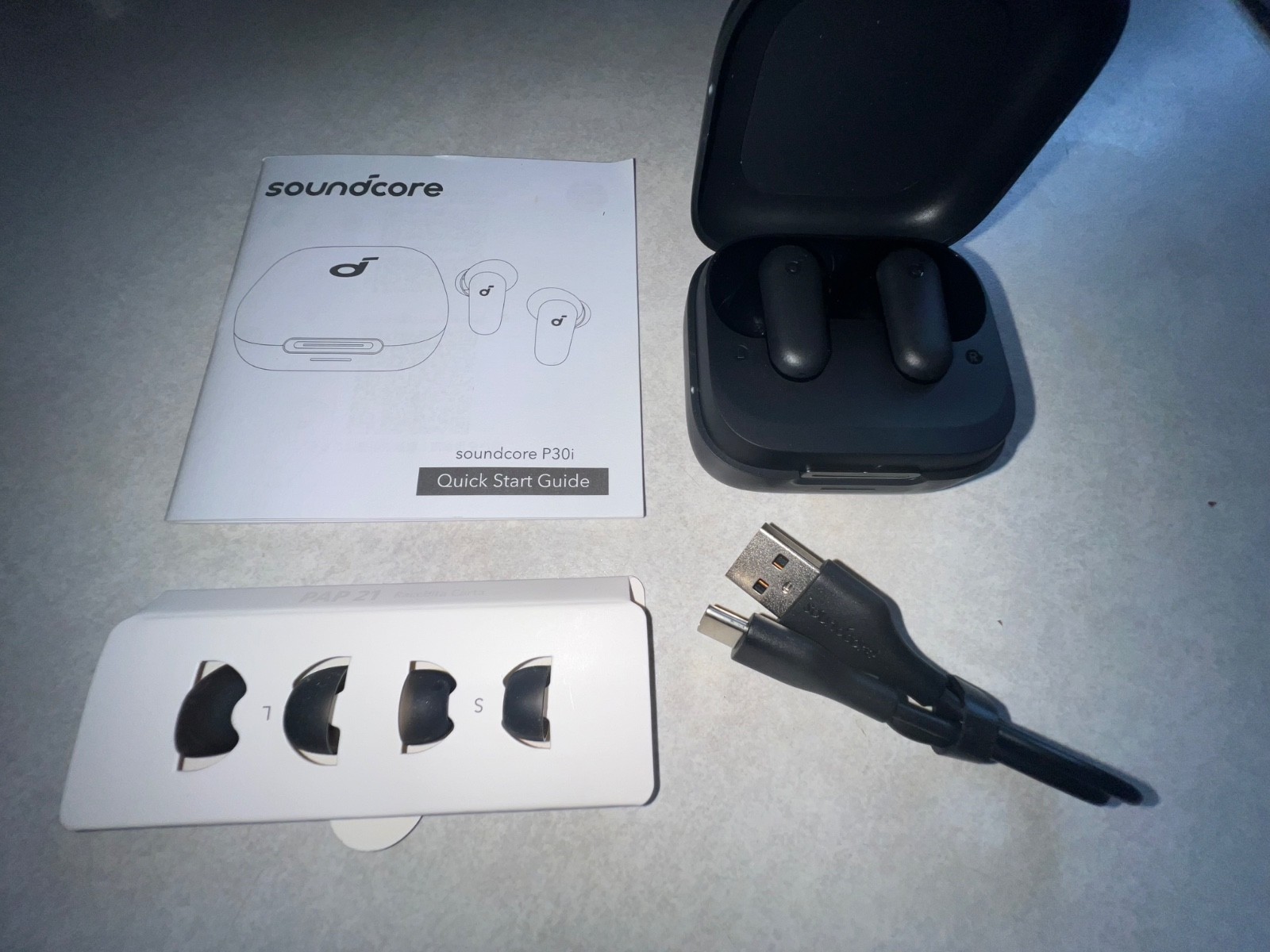 soundcore P30i Wireless Earbuds SUPER BASS Audio, Noise Cancelling NO BOX;NEW