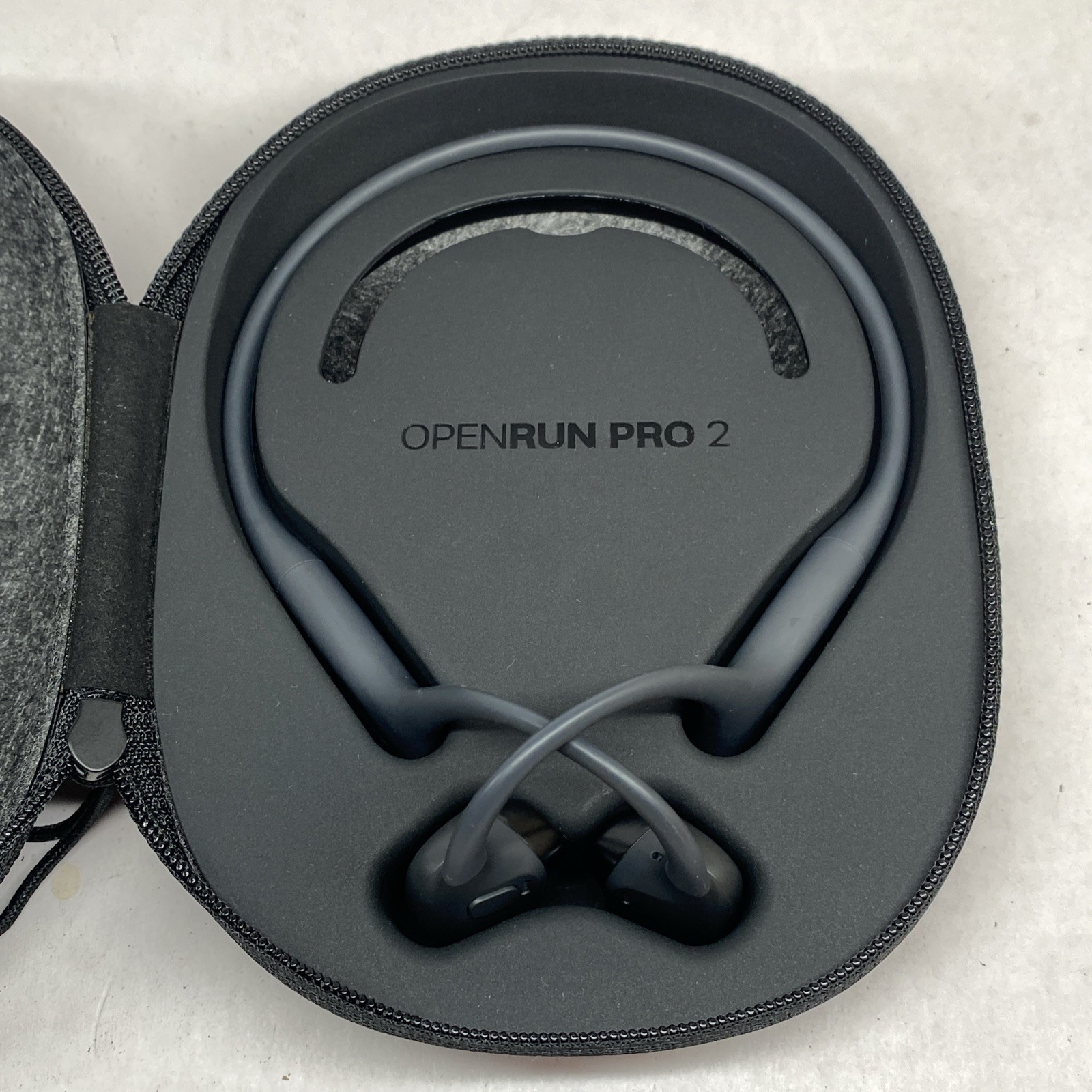 Shokz OpenRun Pro 2 S820 Black Bone Conduction Sports Headphones With Case
