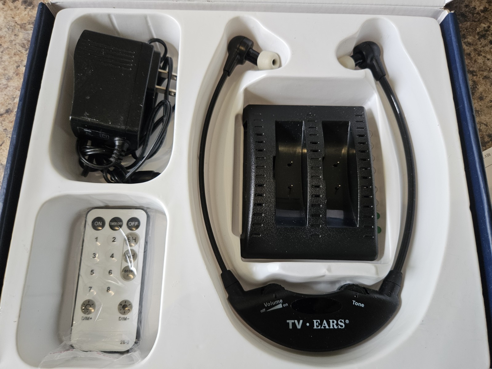 TV Ears 5.0 Original Wireless Headset System 11641. Open Box Complete.
